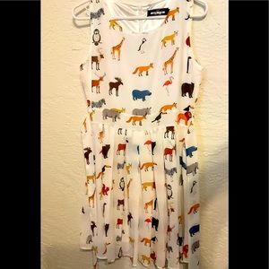 Paper Plane London Animal Print dress S